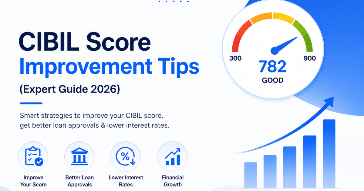 CIBIL Score Improvement Tips (Expert Guide 2026)
